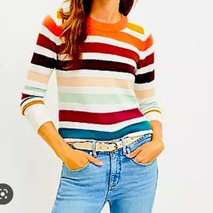 LOFT striped sweater